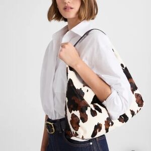 Madewell Cow Print Shoulder Bag
